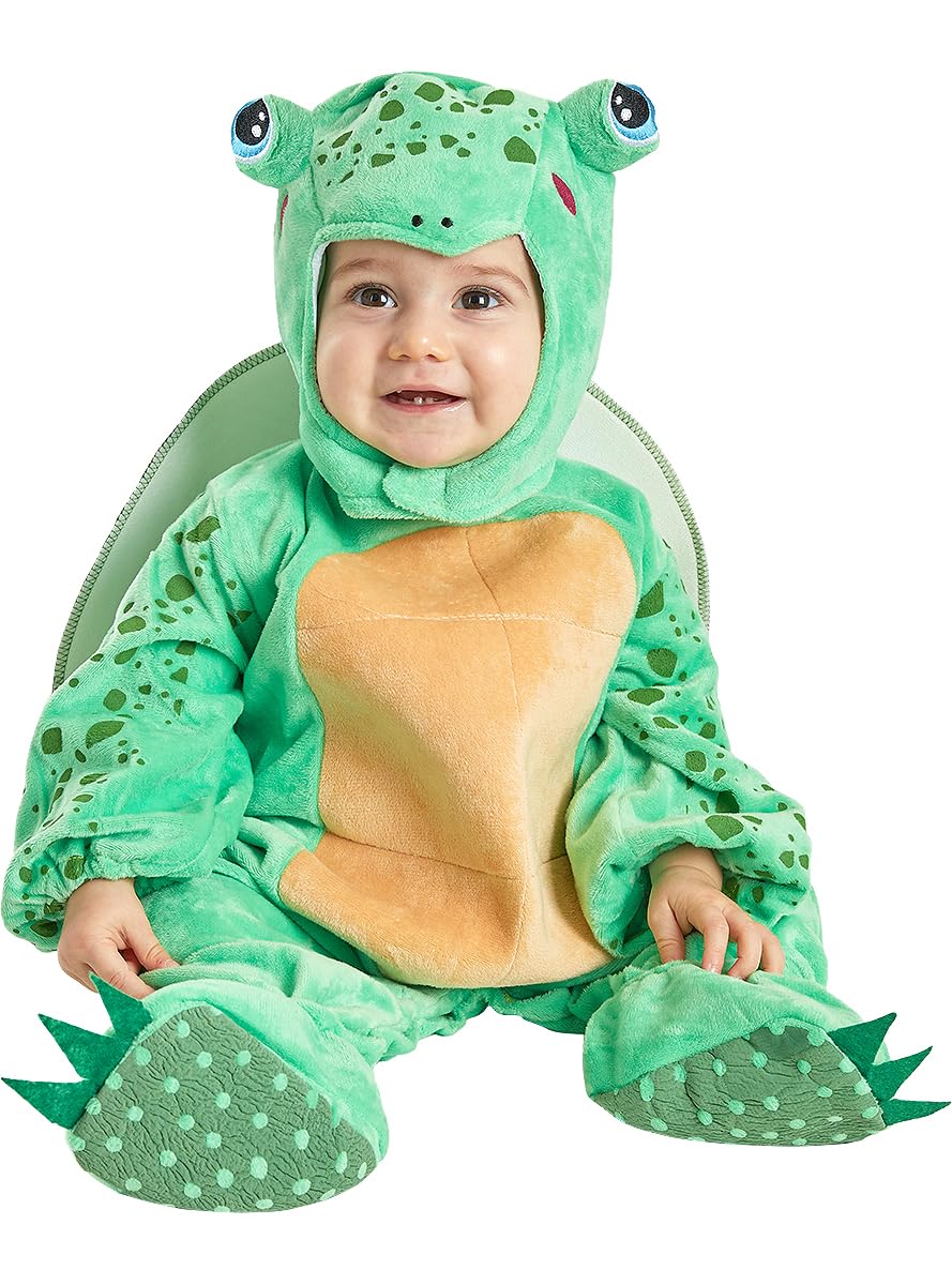 Funidelia | Turtle Costume for Babies for baby Animals - Costumes for kids, accessory fancy dress & props for Halloween, carnival & parties - Size 6-12 months - Grey/Silver