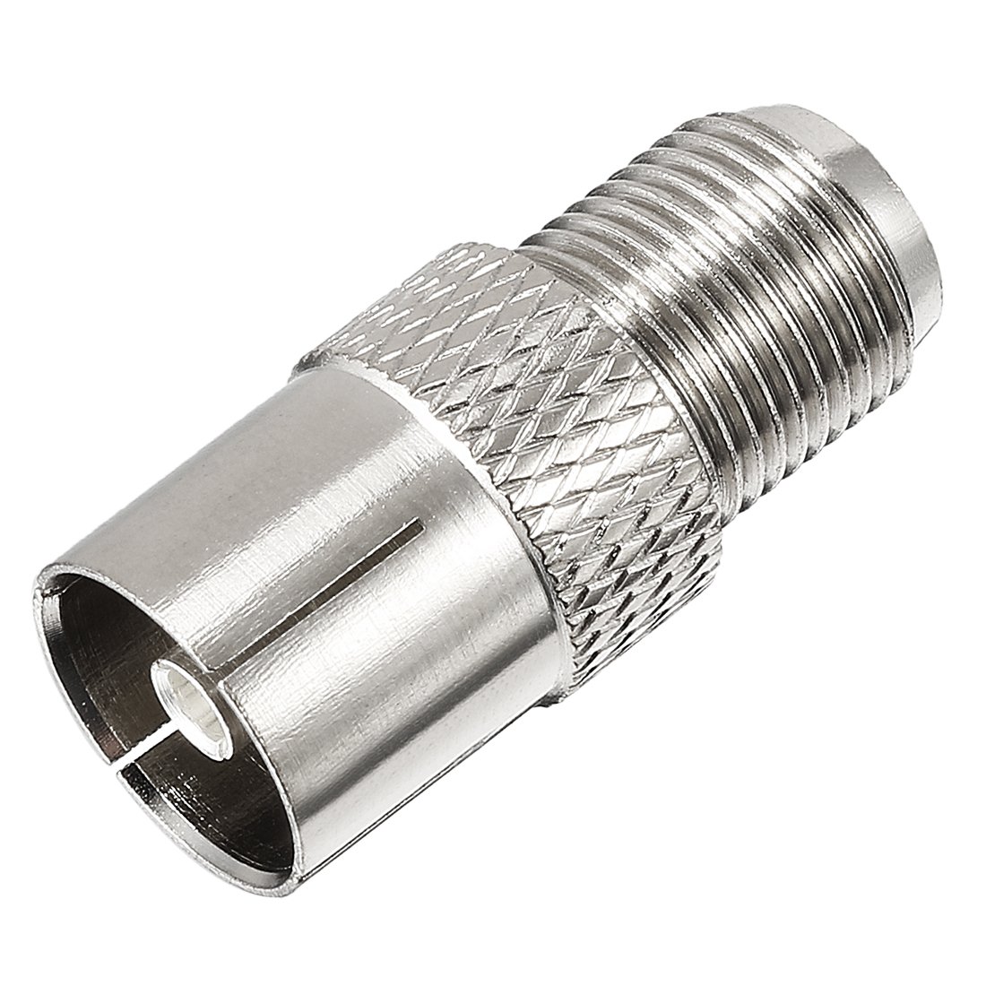 sourcing map Silver Tone BSP F Female to PAL Female Jack Adapter Connector, 1pc BSP F Female to PAL Female - Image 4