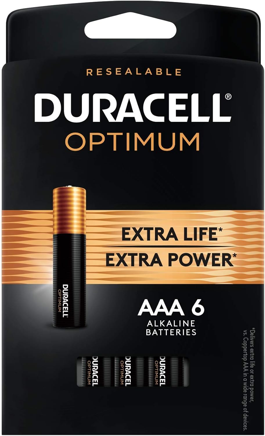 Duracell Optimum AAA Batteries | 6 Count | Long Lasting Triple A Battery | Alkaline AAA Battery: Health & Personal Care