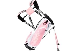 KVV Junior Golf Stand Bag, Lightweight Golf Stand Bag for Children Kids Ages 4-6/7-9/10-12