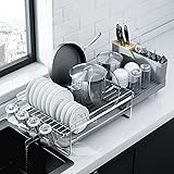 Kitsure Large Dish Drying Rack - Extendable Dish
