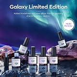 Modelones Aurora Chameleon Gel Nail Polish Set 6x7ml Glitter Blue Purple Green view 7