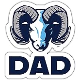 Rhode Island University 4 Inch Proud Dad Die Cut Decal Officially Licensed Collegiate Product