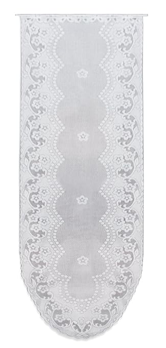 Haus und Deko Tür-Panneaux Mona weiß 60x180 cm Türvorhang Glastür Scheibengardine Jacquard Gardine 5 Modelle - Typ 2