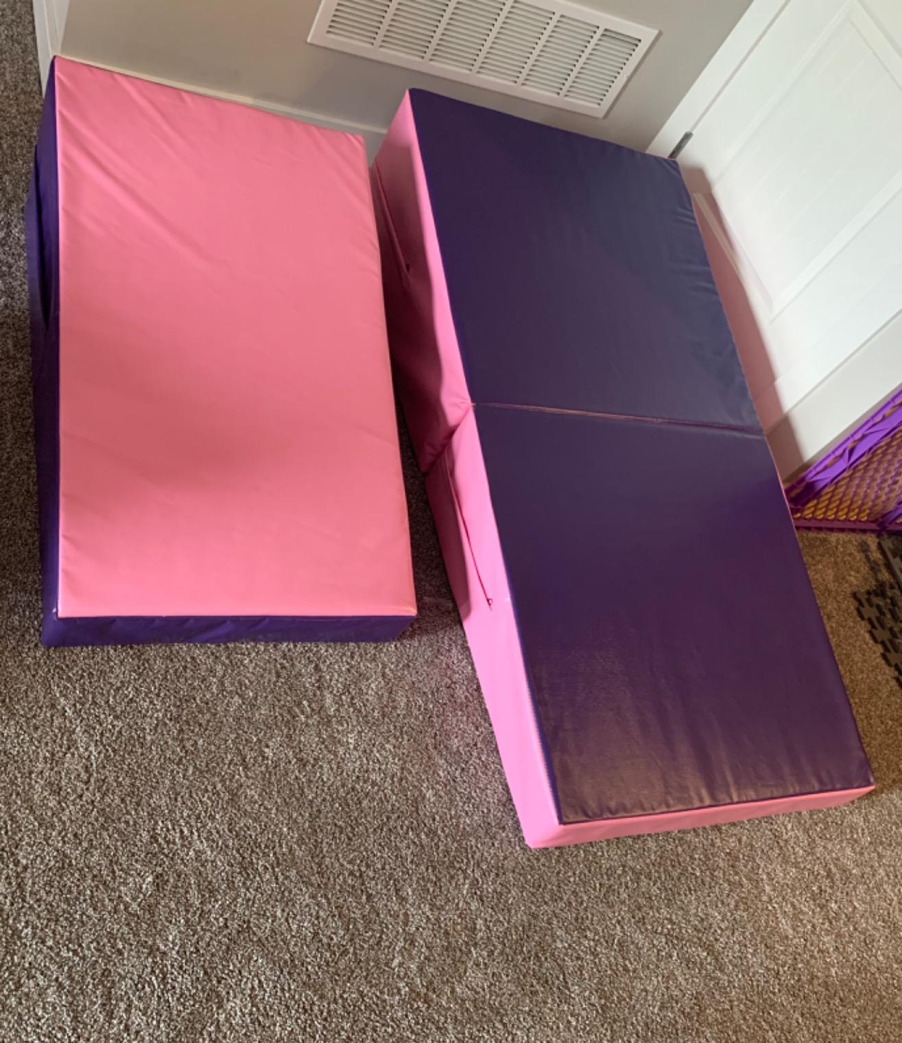 38/mo Finance Giantex Gymnastics Wedge Mat, Folding and NonFolding Incline Gym Fitness Skill