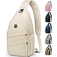 Pritent Crossbody Bags for Women Men Trendy Sling Bag Bakpack Casual Chest Bag with Convertible Shoulder Strap