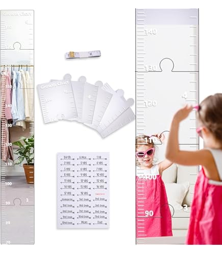 Growthchart Spiegel Wand - Puzzle Wachstumstabelle Für Kinderzimmer