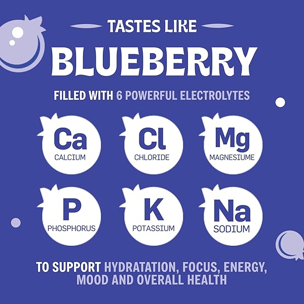 BLUEBERRY HYDRATION POWDER – ZERO SUGAR ELECTROLYTE DRINK MIX | 90 SERVINGS | KETO, VEGAN, GLUTEN-FREE | NATURAL ELECTROLYTES FOR MUSCLE RECOVERY, ENERGY, CRAMP RELIEF | FOR WOMEN, RUNNERS