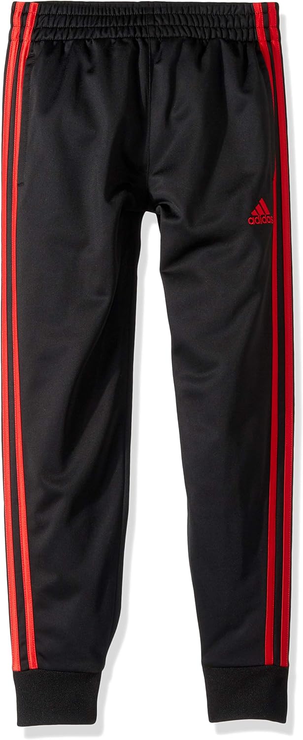 boys red adidas joggers