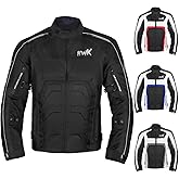 HWK Spyder Motorcycle Jacket for Men with Weather Resistant Cordura Textile Fabric for Enduro Motocross Jacket
