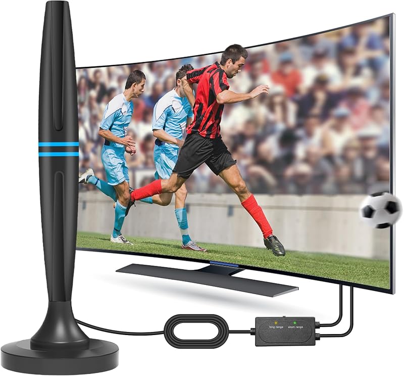 CNMTCCO Indoor TV Aerial 250 Miles 4K 1080P HDTV Aerial