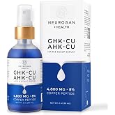 Neurogan GHK-Cu + AHK-Cu Hair Serum Pro - Dual Copper Peptides Scalp Care | For Men &amp; Women, Scalp Serum, 3-Ingredient Water-Based Formula, Daily Use, Fragrance-Free, Cosmetic Product, Made in USA