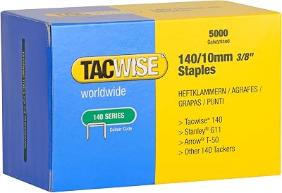 Tacwise 0342 Type 140/10mm Heavy Duty Galvanised Staples Pack 5000