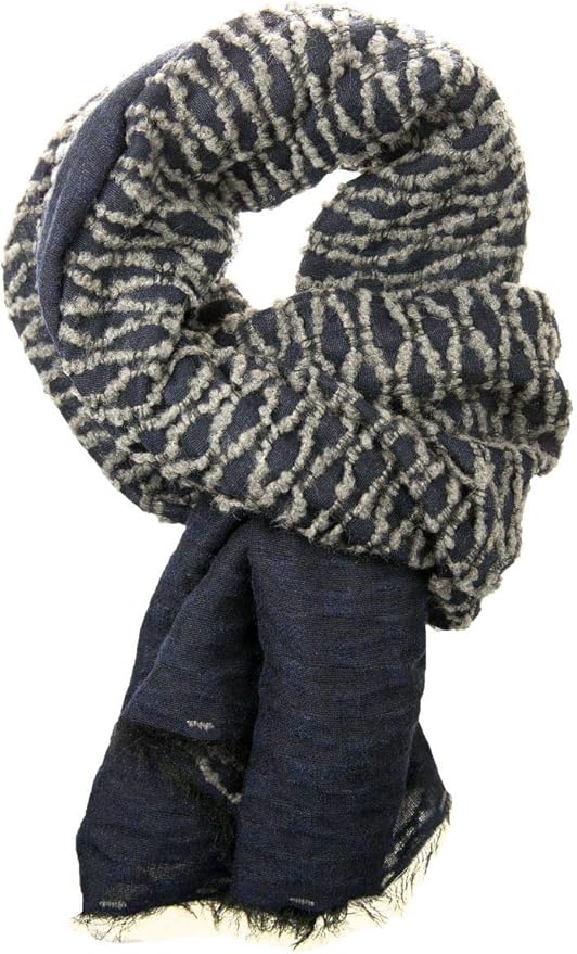 Handmade scarf for men and women Made in Italy Blue One size