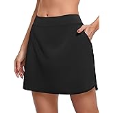 CHICHO Women's Athletic Skirt Tennis Skort with Pockets Golf Skirts Workout Running Sport Skorts