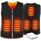 Warm Storm Heated Vest, Unisex V-Neck Polar Fleece Jacket with 5-Zone Heat & 3 Settings for Outdoor, Work, Winter