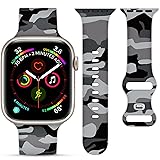 YGTIECS Camo Silicone Bands Compatible with Apple