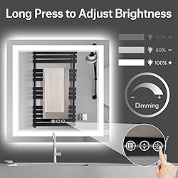 ISTRIPMF 36 x 36 Inch Led Mirror for