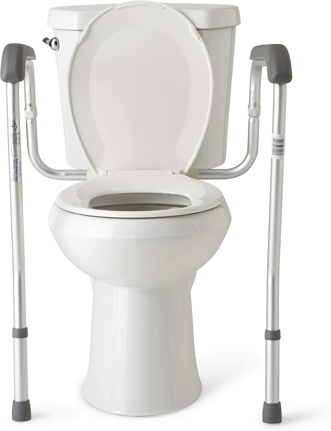 Medline Toilet Safety Rails, Safety Frame for Toilet with Easy Installation, Height Adjustable Legs, Bathroom Safety: Health & Personal Care