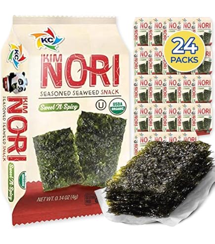 Amazon.com: KIMNORI Seasoned Seaweed Snacks Sheets – Organic Sweet