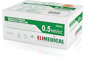 Elimedical Veterinary Use Syringe U-100 0.5ml 29G x 1/2" 100PC 05V2913VB