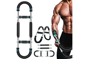 Twister Arm Trainer for Men - 60-90lb Adjustable Power U Shaped Arm Trainer Bar, Chest Workout Equipment for Home Gym, Muscle