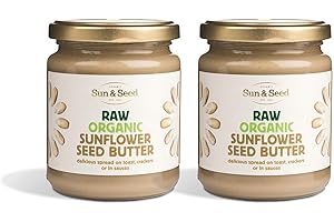 SUN SEED Sun & Seed - Raw Organic Nut Butter Spreads - Gluten-Free and Keto Friendly - Ultra Nutritious (250g) (Sunflower Butter)