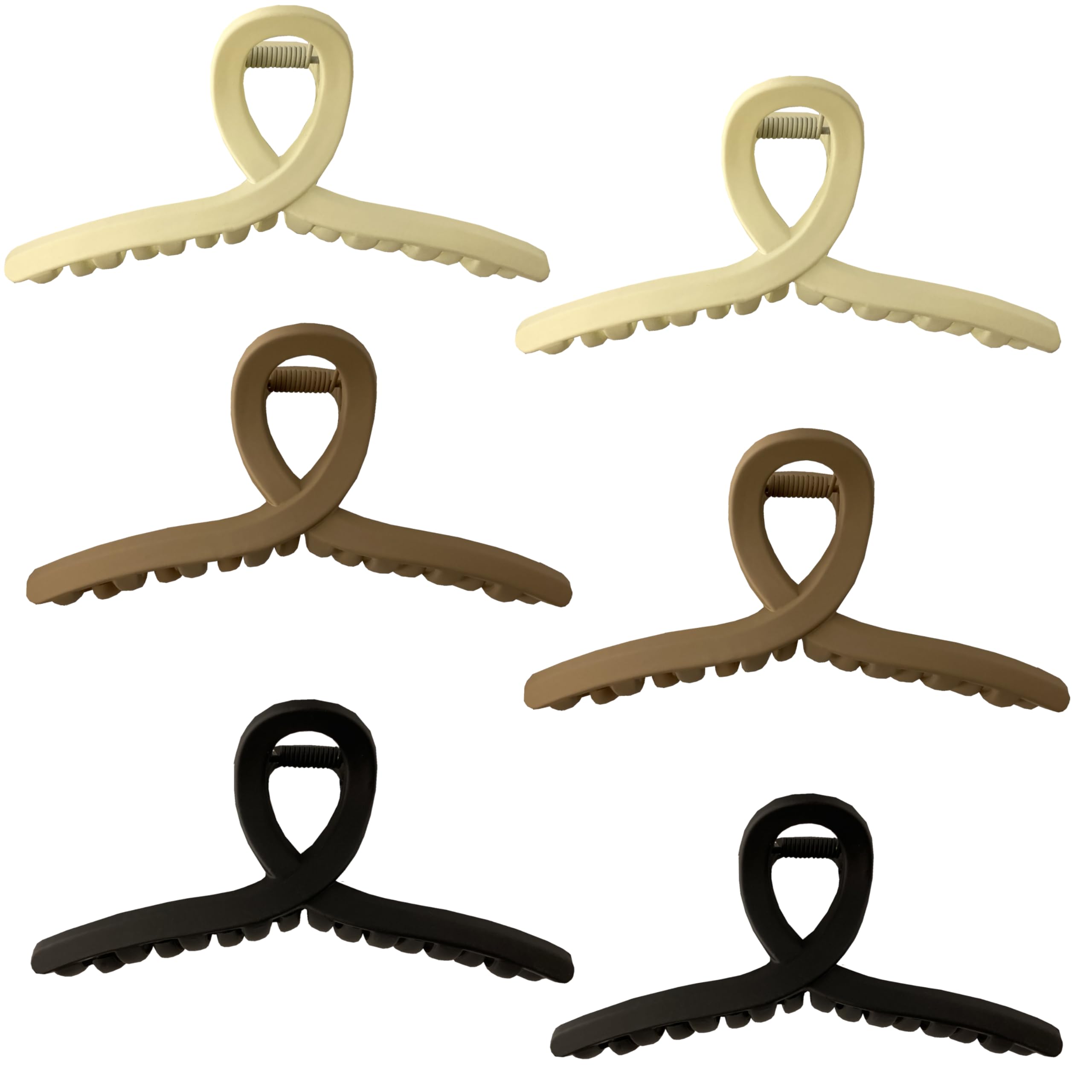 Photo 1 of MaryLavender Hair Claw Clips Non-Slip Large Claw Hair Clips for Women and Girls, Strong Hold Banana Hair Jaw Clips for women 6 pcs