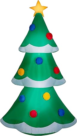 Amazon Com Decorate Your Front Yard For The Holiday Season With Festive Airblown Inflatables Christmas Tree Great Addition To Any Christmas Decor 10 Garden Outdoor