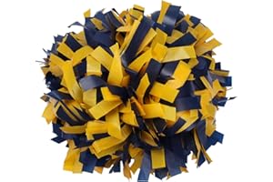 ICObuty Plastic Cheerleader Cheerleading Pom Poms 6 inch 1 Pair 2 Pieces