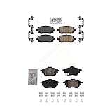 AmeriBRAKES Front Rear Ceramic Disc Brake Pads Kit