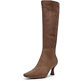 Anne Klein Women's Perfektion Mid Calf Boot, Taupe, 7.5