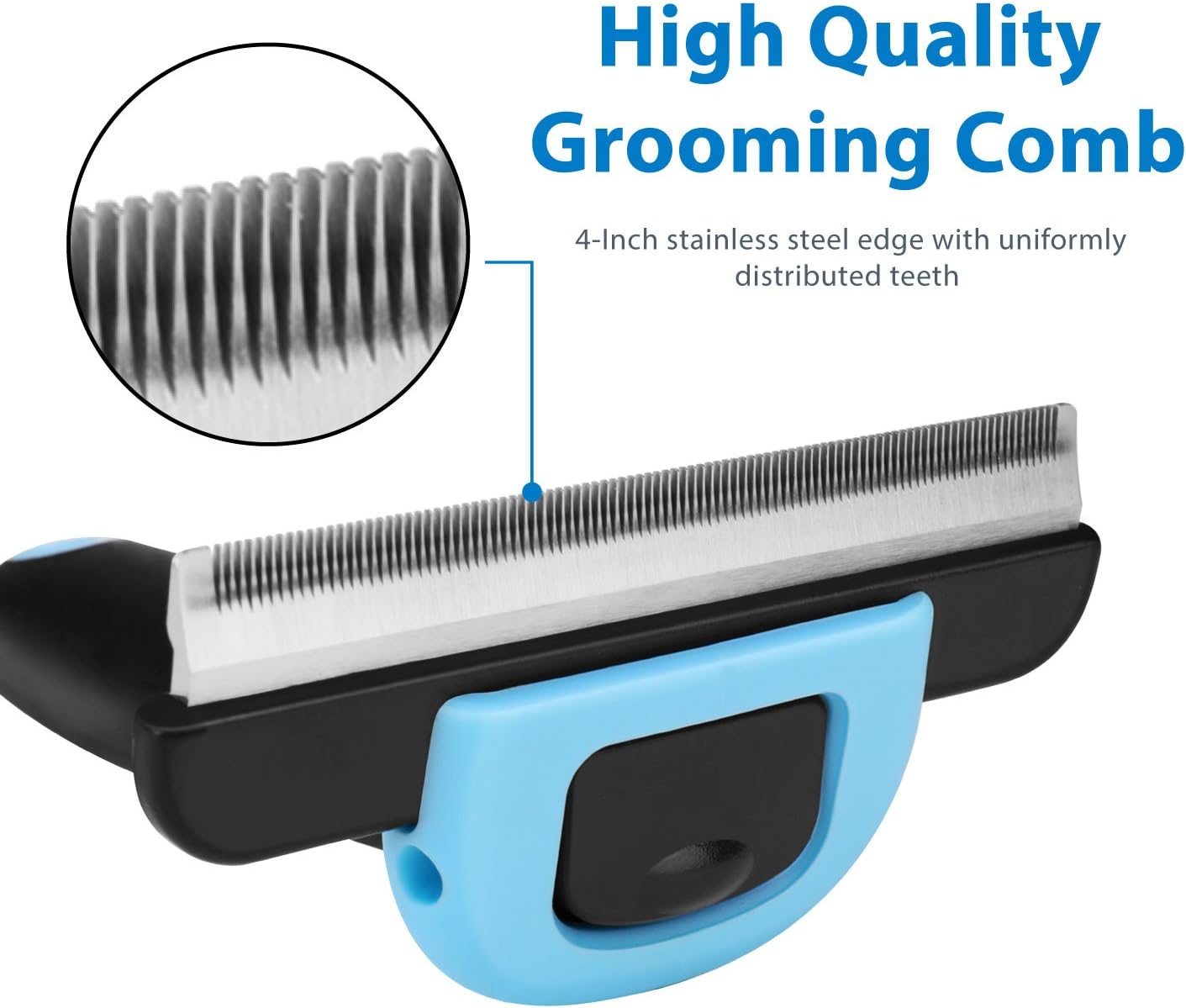 Flexzion Deshedding Dog Brush for Short Haired Dogs & Cats - Image 3