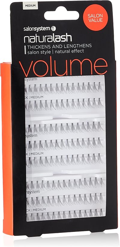 Salon System Individual Lashes Black Medium by Salon System