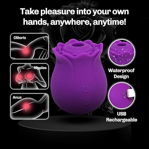 Rose Vibrators Toy | Sexual Pleasure Tools for Women | Quiet and Powerful  Rose Sex Toy