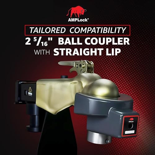 NUOVEPE Heavy Duty 2 Inch Trailer Hitch Lock - Anti-Theft Coupler & Safety Chain Lock For RV, Boat, Utility Trailers