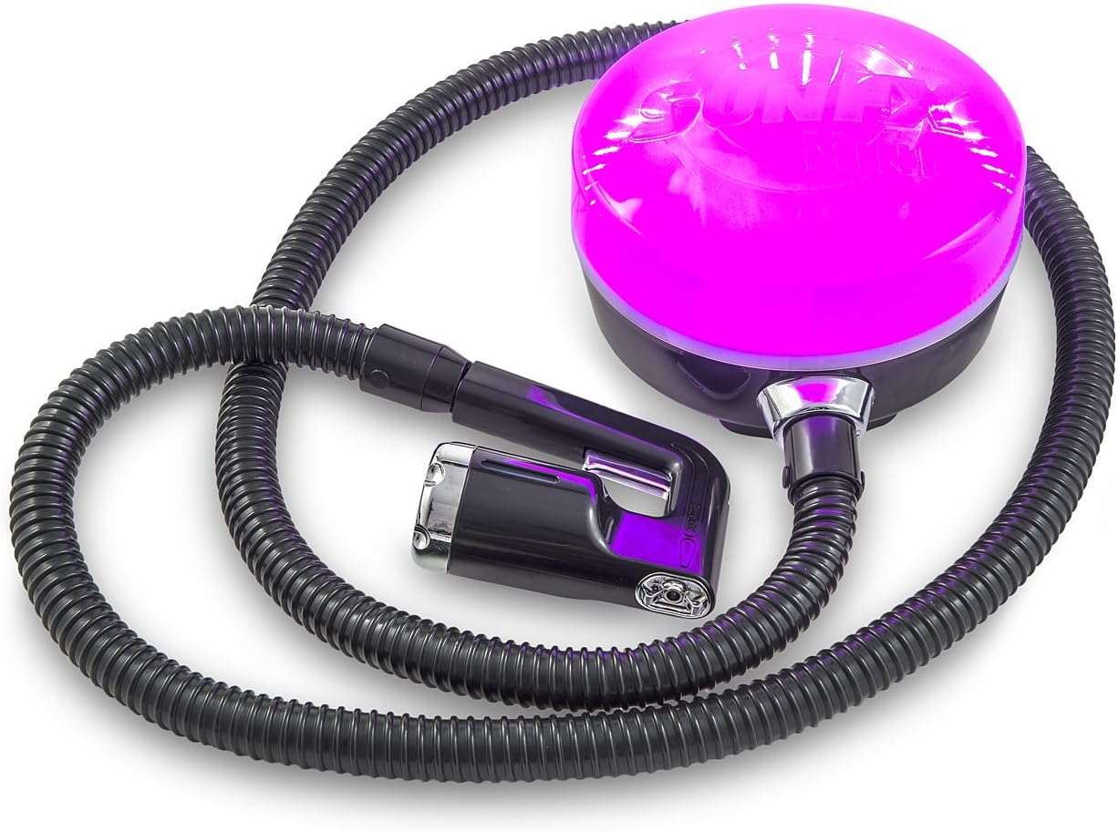SunFX Pro Mini Spray Tan System with Hose and Applicator - Black with Pink LED Lights