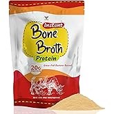 VUNNEX Unflavored Bone Broth Protein Powder for Gut Health & Joint Support, Grass-Fed, Pasture-Raised, 20g Beef Protein per Serving, Hydrolyzed Instant Bone Broth Collagen, Mixes Easily, 1.32lb