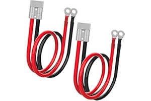 IZTOSS 2PCS 50A Anderson Connector Plug with 100cm(39.37 inch) 8AWG O-Ring Cable Battery Quick Connector Forklift Plug Wire Trailer Power Storage Power Harness Power Forklift Charging Connector