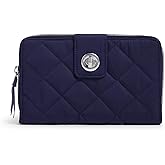 Vera Bradley Women's Performance Twill Turnlock Wallet With RFID Protection