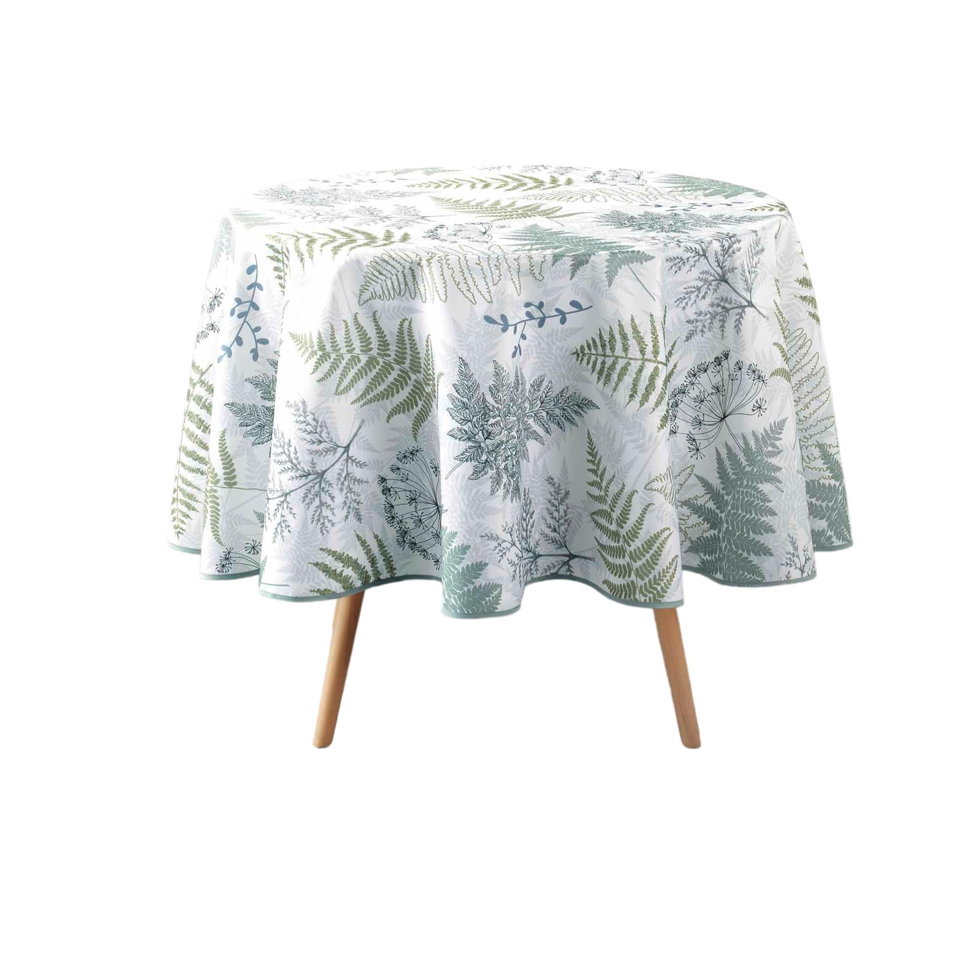 Douceur d'Intérieur, Melisander Round Tablecloth Diameter 180 cm Polyester Printed