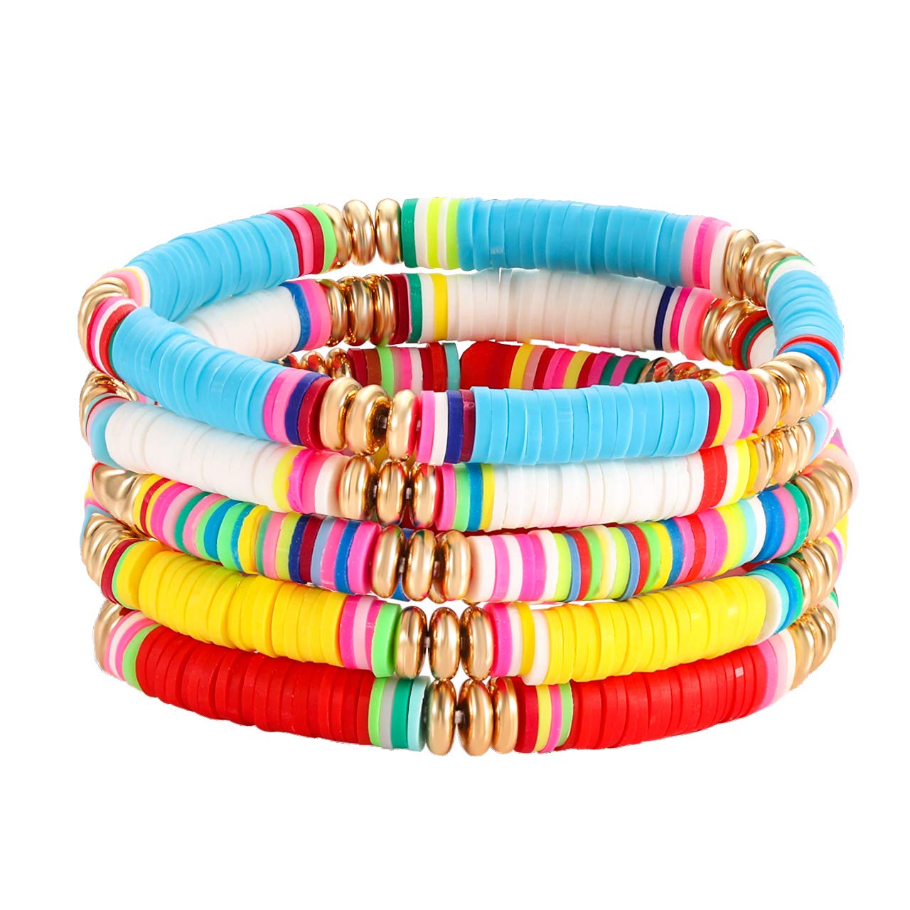 Buy CEALXHENY Heishi Bead Bracelet for Women (Style B) at Amazon.in