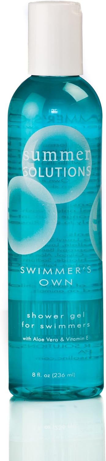 Summer Solution - Swimmers's Own Shower Gel Neutralizes Chlorine and Other Chemicals, Safe for Facial and Daily Use