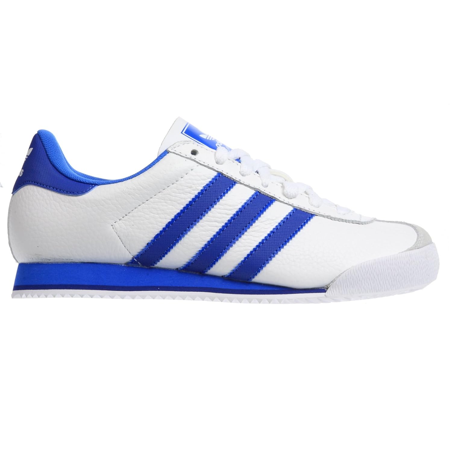 ADIDAS ORIGINALS KICK WHITE BLUE LEATHER SUEDE UPPER RETRO TRAINERS (UK 11) Amazon.co.uk Shoes