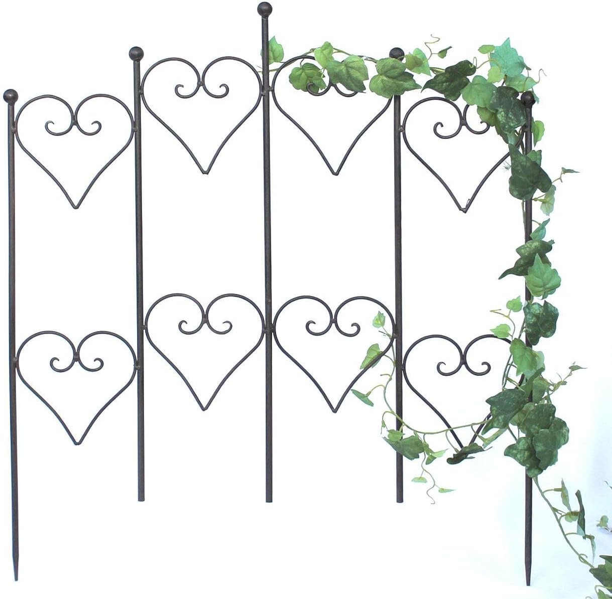 Metal stake fencing Minatto 077842 Trellis Growth support Metal B-62 cm Climbing plant support Fence