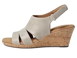 Rockport Women's Briah Sling Wedge Sandal, Taupe
