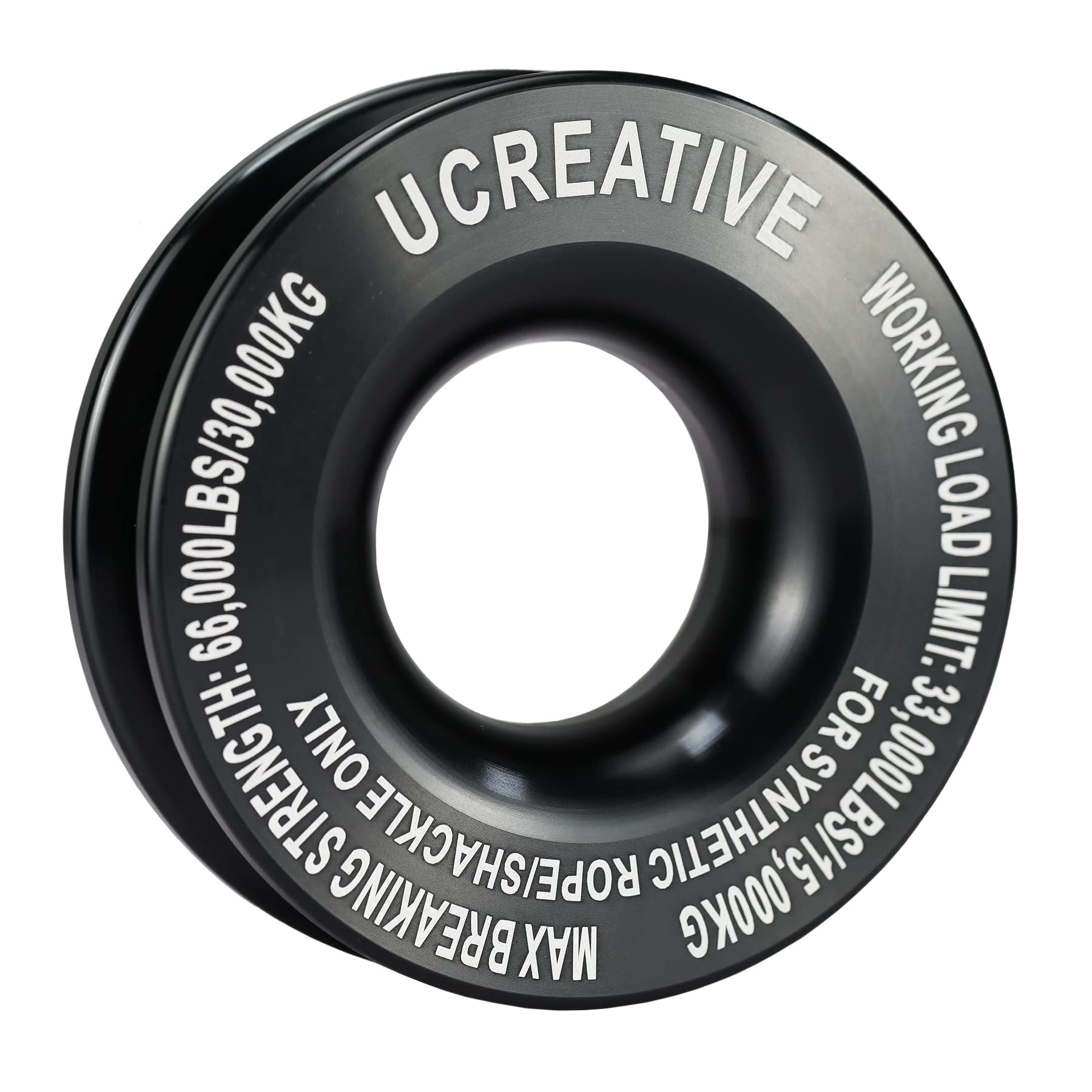 Ucreative Winch Snatch Recovery Ring 66,000 lbs for