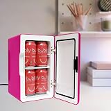 Koolatron Retro Mini Fridge 6L 12V AC/DC Portable Cooler Warmer Pink view 8