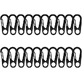 SWATOM Small Mini Carabiner Clip Tiny Spring Snap Hook Keychains Micro Carabiners for Paracord EDC Alloy Key Rings Outdoor Hiking Fishing Camping Backpack Accessories