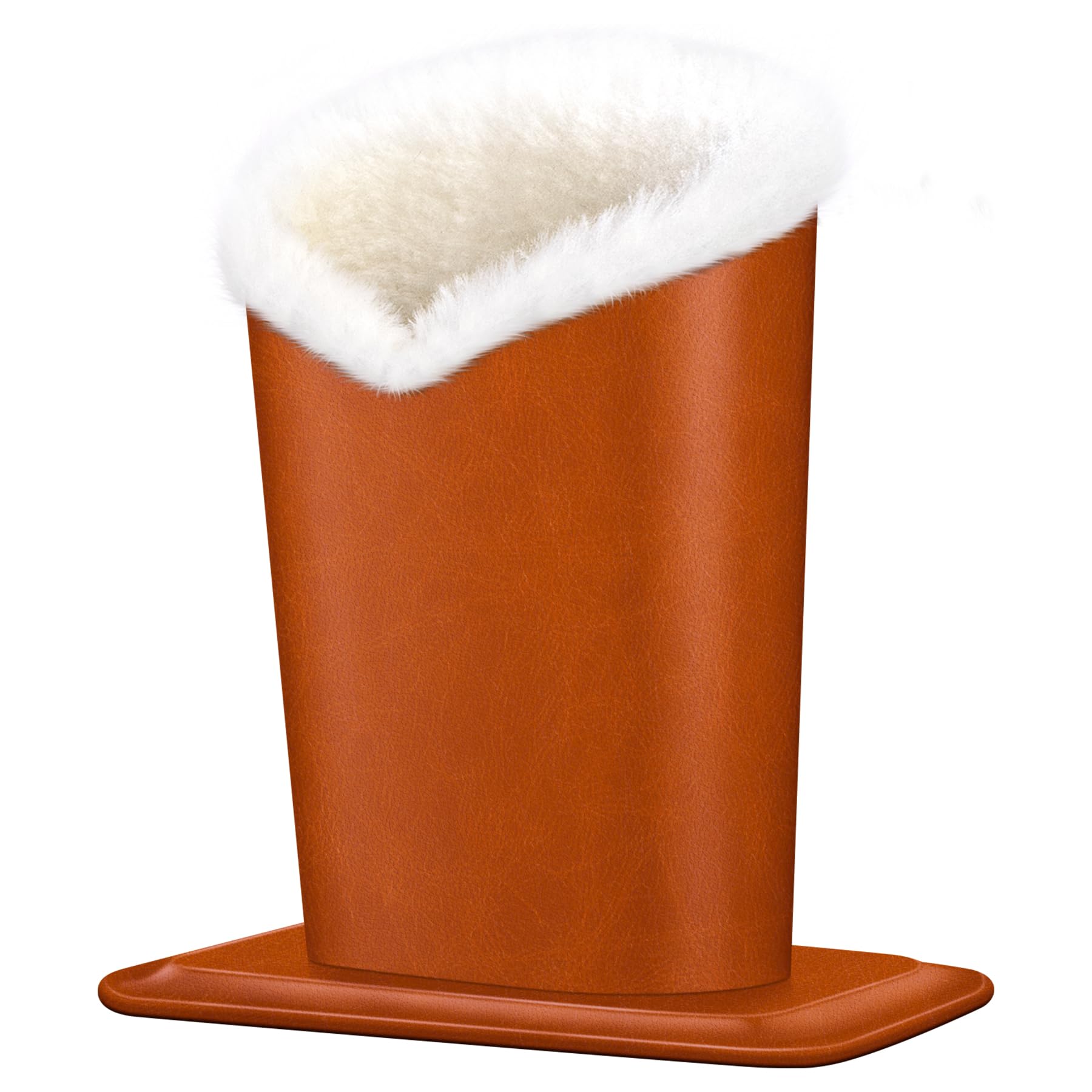 Photo 1 of Aatacas Plush Lined Eyeglasses Holder, PU Leather Glasses Stand Case (SOLID ORANGE)